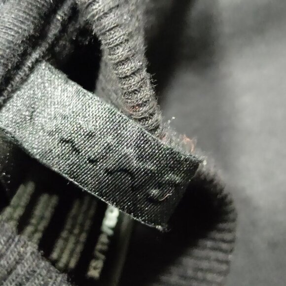 Skims Oversized Womens XS Long Sleeve Mockneck Pullover Sweatshirt Onyx Black - Picture 4 of 10